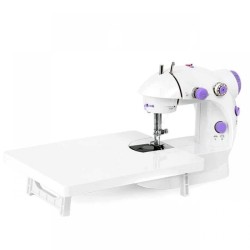 Мини швейная машинка 4 в 1 с педалью и адаптером Mini Sewing Machine FHSM 202 с доской