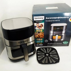 Аэрогриль Rainberg RB-2295 3800 Вт, 8.5 литров, воздушная мультипечь, фритюрница без масла, аэрогриль