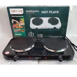 Электрическая плита дисковая плита Rainberg RB-999 электроплита 2400Вт Black