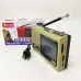 Портативная колонка радио MP3 USB Golon RX-6622. Цвет: золотой