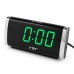 Электронные Часы VST-730-4 green, цифровые настольные сетевые часы, led alarm clock с будильником - фото 16