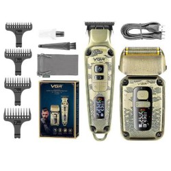 Машинка для стрижки и бритья VGR V-641, Беспроводная электробритва, Машинка для стрижки головы
