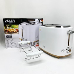 Тостер з решіткою для булочок Adler AD 3225, 6 рівнів обсмажування 950Вт