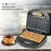 Вафельница Domotec MS-7705  электрическая с антипригарным покрытием 1000 Вт, Электро вафельница - фото 2