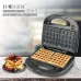 Вафельница Domotec MS-7705  электрическая с антипригарным покрытием 1000 Вт, Электро вафельница - фото 2