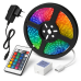 Світлодіодна стрічка SMD 3528 RGB 5м з пультом та блоком живлення гірлянда - фото 3