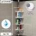Кутова полиця у ванну Multi Corner Shelf AD 9866 з металу та пластику 2.6 метра, 4 полиці, регульована - фото 3