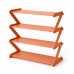 Полиця для взуття органайзер компактний стійка складана Shoe Rack YH 8802 4 полиці. Колір: помаранчевий - фото 2
