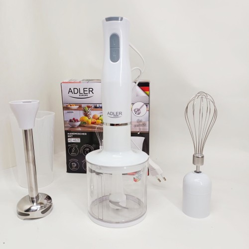 Блендер 3в1 ADLER AD 4620 миксер измельчитель 800Вт White