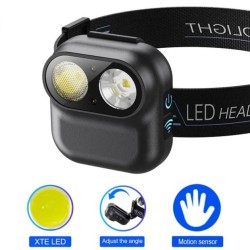 Ліхтар налобний W809-2XTE Motion Sensor