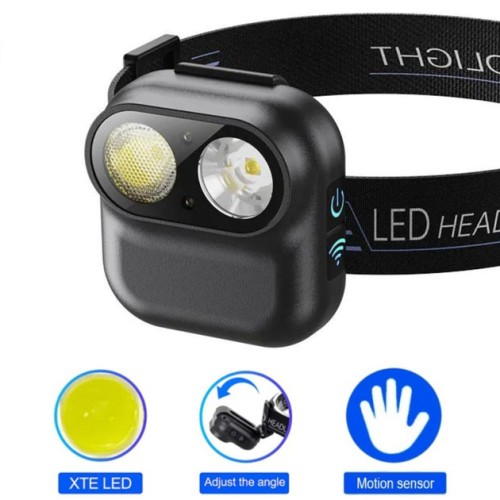 Ліхтар налобний W809-2XTE Motion Sensor