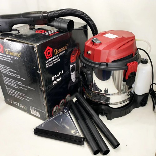 Пылесос промышленный, моющий Domotec MS-4414, строительный 3000Вт, объем бака 20л