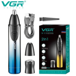 Триммер для носа и ушей VGR V-619. Цвет: синий
