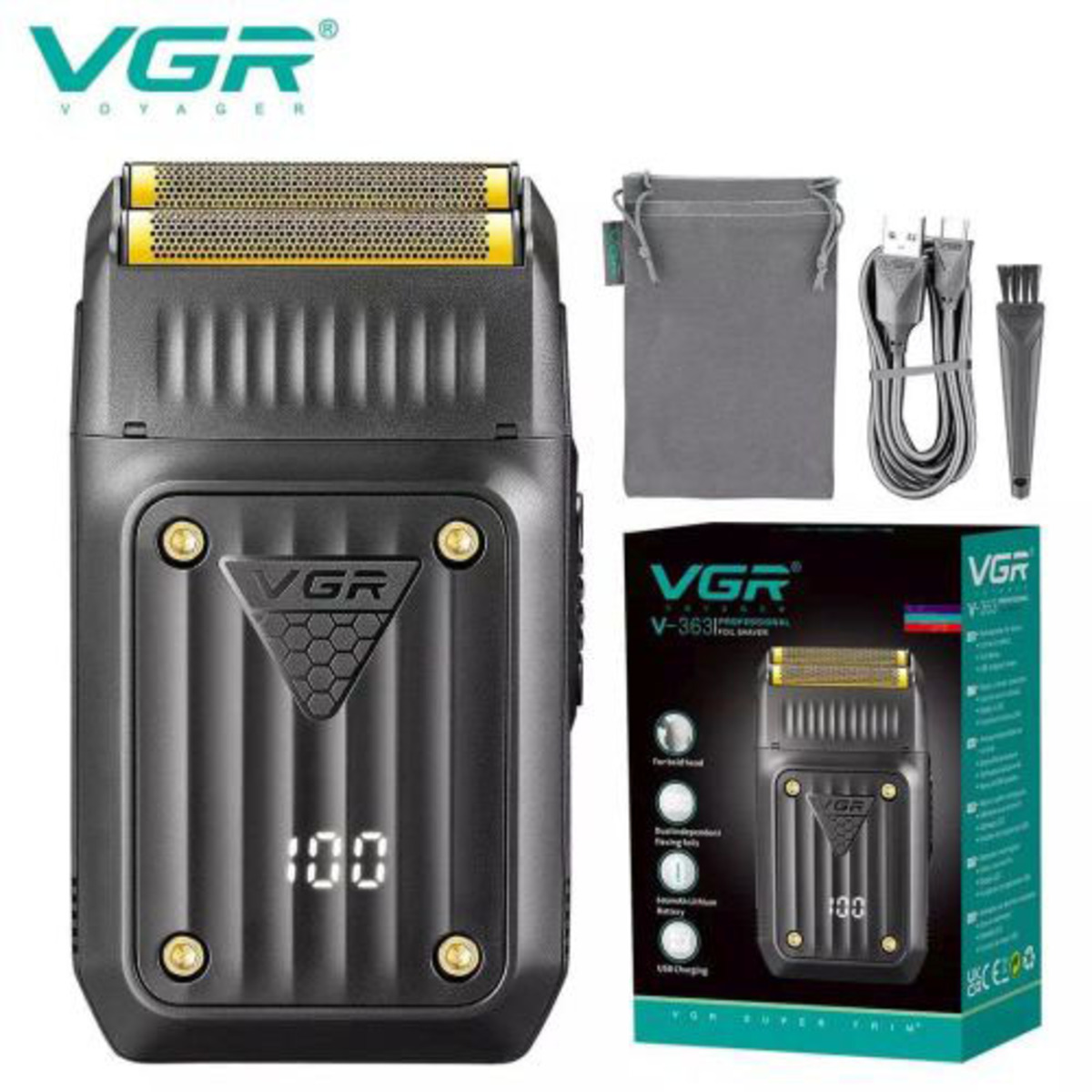 Професійний догляд за бородою та вусами: VGR V-363 — ваш особистий барбер вдома ✂️ (арт. 12582)