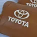Набор кожаных подушек 2шт на подголовник Toyota. Комфортные ортопедические подушки, Toyota