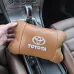 Набор кожаных подушек 2шт на подголовник Toyota. Комфортные ортопедические подушки, Toyota