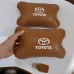 Набор кожаных подушек 2шт на подголовник Toyota. Комфортные ортопедические подушки, Toyota