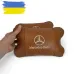 Комплект 2шт для подголовника Mercedes-Benz изготовлен из натуральной коричневой кожи. Комфорт в авто