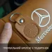 Комплект 2шт для подголовника Mercedes-Benz изготовлен из натуральной коричневой кожи. Комфорт в авто