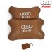 Набор из двух подушек на подголовник Audi, из натуральной коричневой кожи, Подарок мужчине водителю (арт. 12722) - фото 11