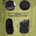 Тактический рюкзак Tactic 1000D для военных, охоты, рыбалки,  походов, путешествий и спорта. Цвет: черный - фото 18