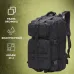 Тактический рюкзак Tactic 1000D для военных, охоты, рыбалки,  походов, путешествий и спорта. Цвет: черный