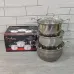 Набор кастрюль из нержавеющая стали с крышками UNIQUE UN-5074, набор посуды для электрических плит