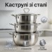 Набор кастрюль из нержавеющая стали с крышками UNIQUE UN-5074, набор посуды для электрических плит - фото 18