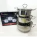 Набор кастрюль из нержавеющая стали с крышками UNIQUE UN-5074, набор посуды для электрических плит