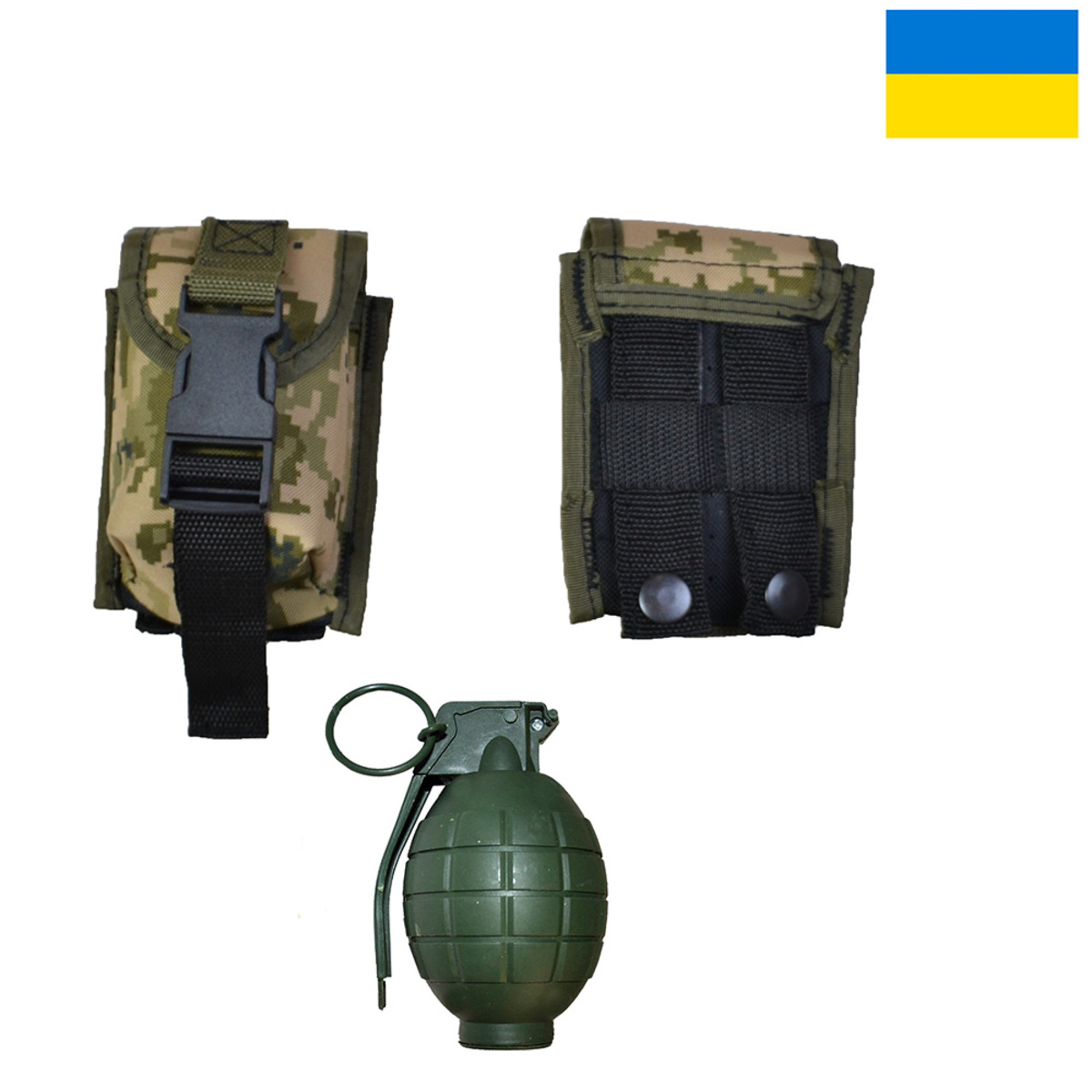 Качественный Подсумок под гранату из кордуры пиксель MOLLE для гранаты тактический (арт. 11499)