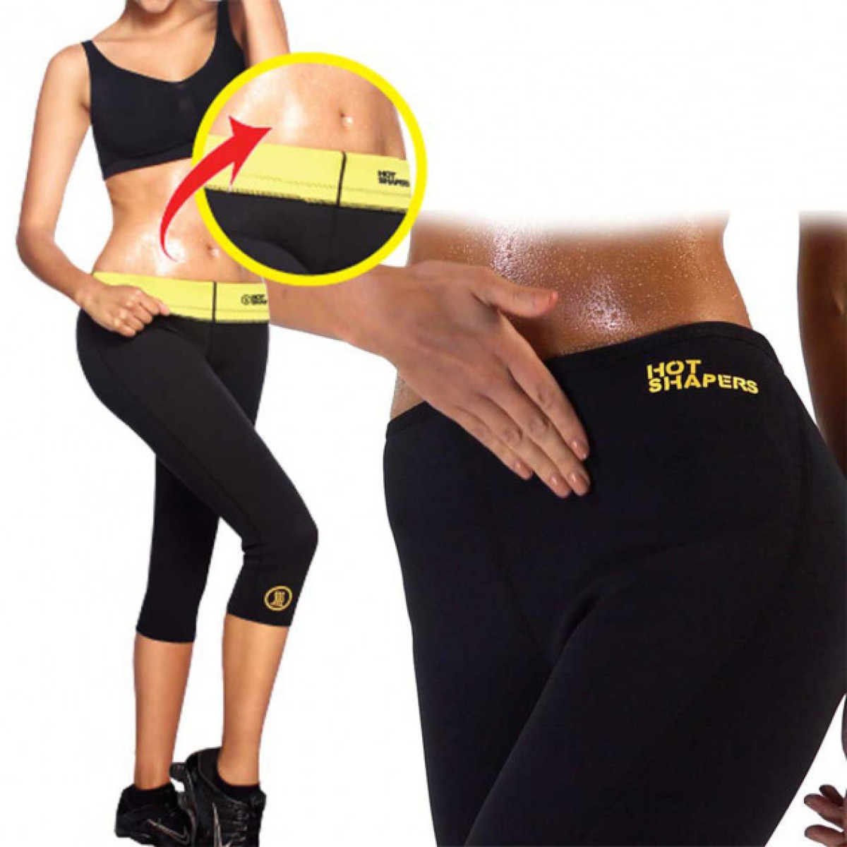 Бриджи для похудения HOT SHAPERS RG-88335, Леггинсы для похудения, Одежда для весогонки, с эффектом сауны (арт. 10688)