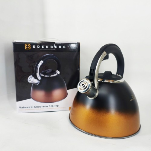 Чайник Edenberg EB-8865 зі свистком 3л Black