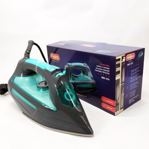 Парова праска з керамічною підошвою Magio MG-533 для домашнього використання