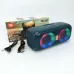 Портативная колонка TG333 2x5W с RGB подсветкой, громкая блютуз колонка. Цвет: синий - фото 2
