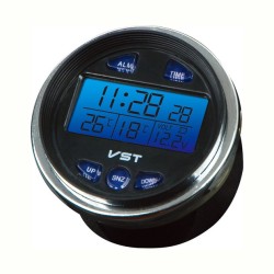 Часы с термометром VST-7042V с голубой подсветкой