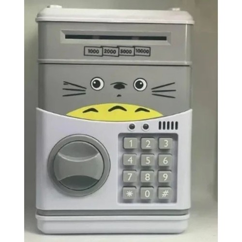 Детская копилка-сейф UKC электронная Minion с кодовым замком и купюроприемником Банкомат для денег Котик
