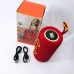 Bluetooth колонка портативная TG656 FM-радио, аккумуляторная колонка для музыки. Цвет: красный - фото 6