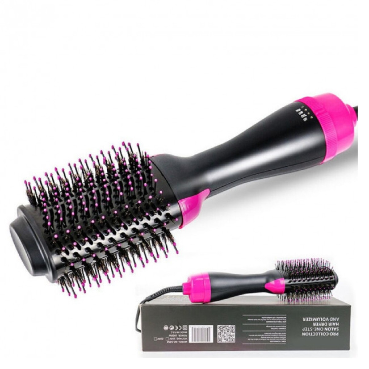 Фен Щетка расчёска 3в1 One step Hair Dryer 1000 Вт 3 режима выпрямитель для укладки волос стайлер с функцией ионизации (арт. 10729)
