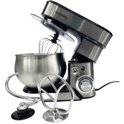 Стационарный кухонный миксер тестомес Rainberg RB-8086 с металлической чашей планетарный 5л 3800Вт