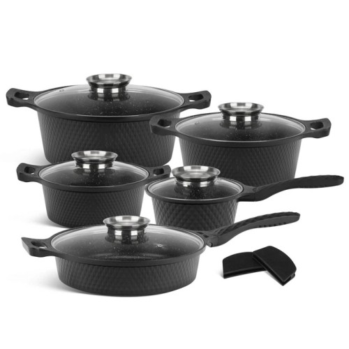 Набір посуду Edenberg EB-12913 10 предметів з ковшем та сотейником