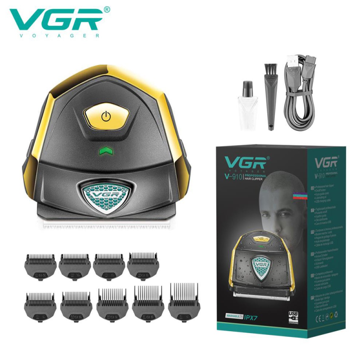 Аккумуляторная машинка для стрижки VGR V-910 (арт. 13695)