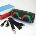 Портативная колонка TG642 с RGB подсветкой и ремешком, громкая блютуз колонка. Цвет: зеленый - фото 12