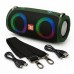 Портативная колонка TG642 с RGB подсветкой и ремешком, громкая блютуз колонка. Цвет: зеленый - фото 20