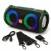 Портативная колонка TG642 с RGB подсветкой и ремешком, громкая блютуз колонка. Цвет: зеленый - фото 21