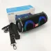 Портативная колонка TG642 с RGB подсветкой и ремешком, аккумуляторная колонка для музыки. Цвет: черный - фото 2