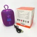 Портативная Bluetooth колонка TG658 8W с RGB подсветкой беспроводная портативная мощная. Цвет: фиолетовый