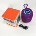 Портативная Bluetooth колонка TG658 8W с RGB подсветкой беспроводная портативная мощная. Цвет: фиолетовый