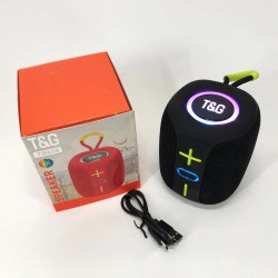 Портативная Bluetooth колонка TG658 8W с RGB подсветкой, Беспроводная колонка мощная. Цвет: черный