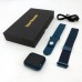 Smart Watch T80S, два браслета, температура тела, давление, оксиметр. Цвет: синий (арт. 11522) - фото 12