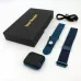 Smart Watch T80S, два браслета, температура тела, давление, оксиметр. Цвет: синий